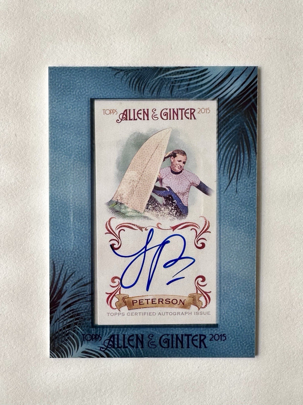 2015 Lakey Peterson Allen & Ginter Mini Frame Auto Surfer 2015 Lakey Peterson Allen & Ginter Mini Frame Auto Surfer