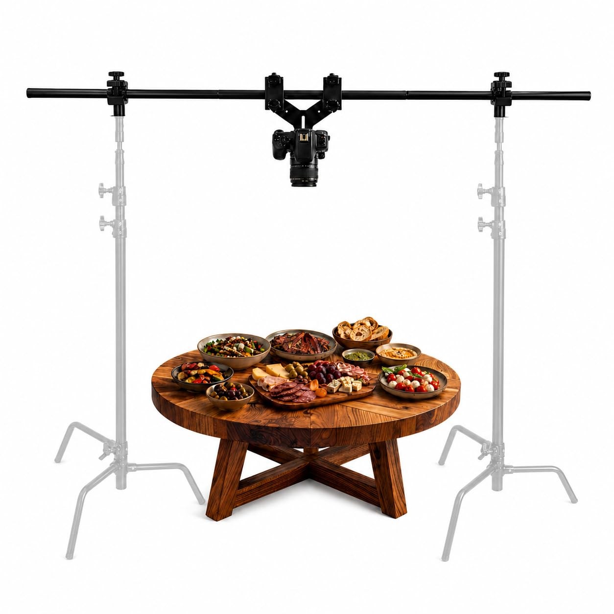 Glide Gear OH 75 Overhead Mount DSLR Smartphone 6ft Adjustable Pole Top-Down Rig