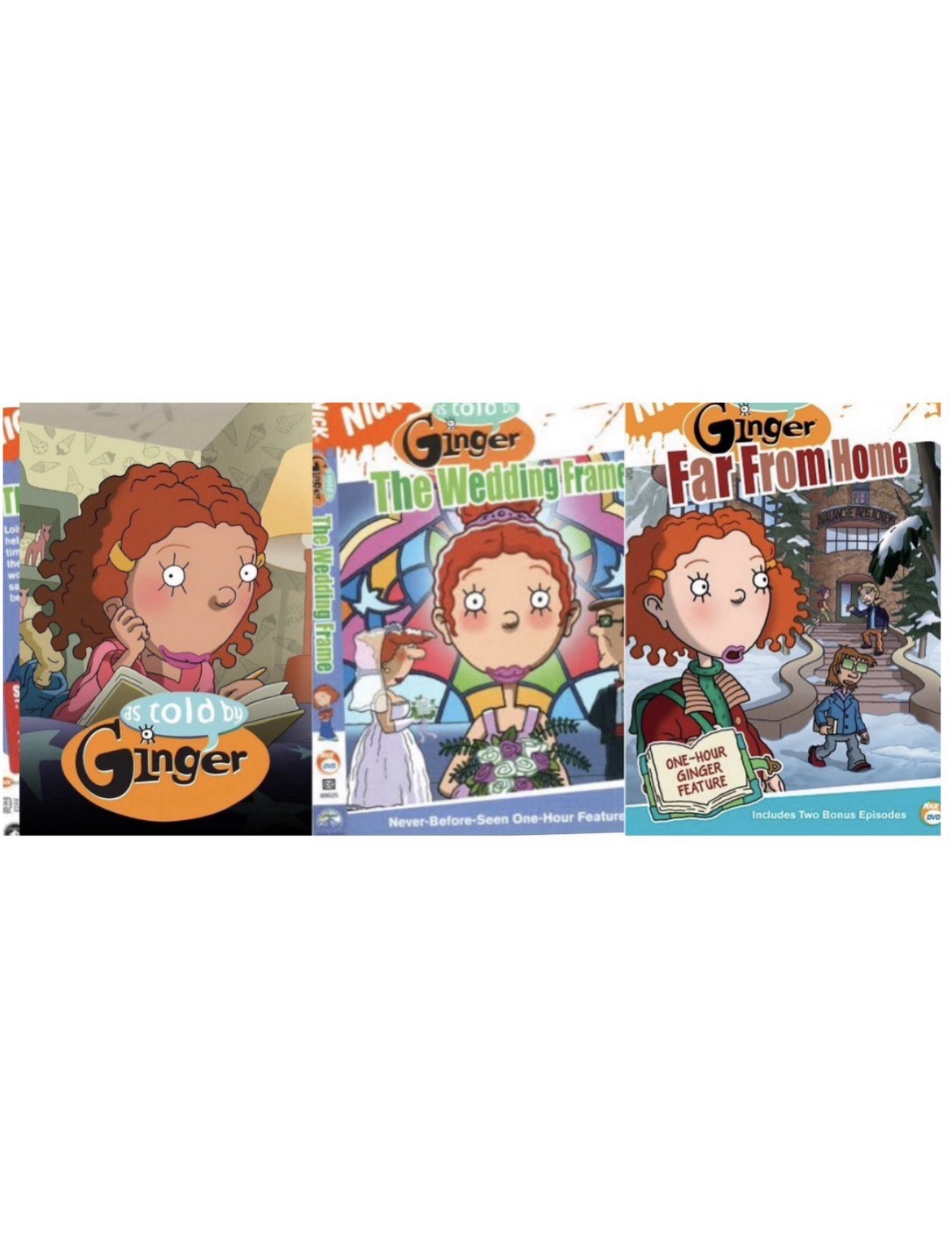 AS TOLD BY GINGER: DVD COMPLETE SERIES + 2 MOVIES- Far From Home & Wedding Frame