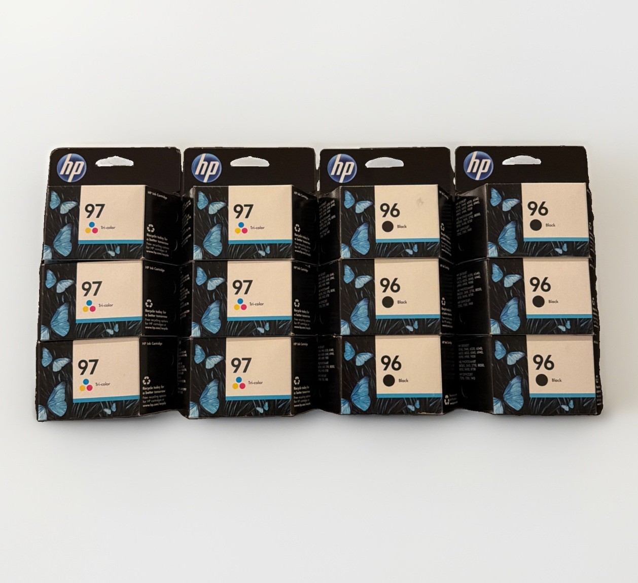 Lot of 12 GENUINE HP 96 97 Brand New Ink Cartridges Lot of 12 GENUINE HP 96 97 Brand New Ink Cartridges