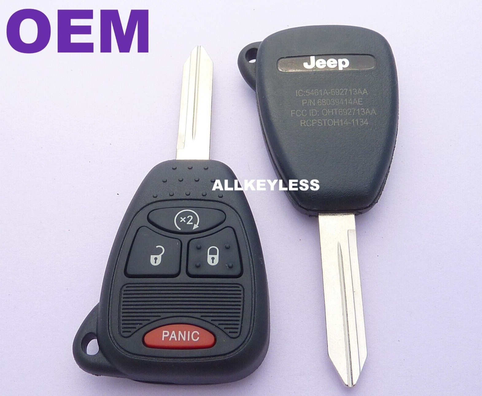 OEM 2007+ JEEP COMPASS PATRIOT WRANGLER keyless entry remote key fob OHT692713AA