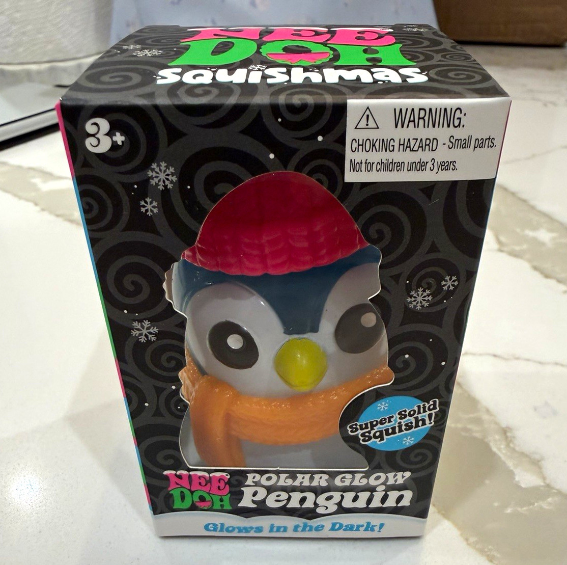 Blue Body - Schylling Nee Doh Squishmas Polar Glow Penguin Squeeze Toy Glows Blue Body - Schylling Nee Doh Squishmas Polar Glow Penguin Squeeze Toy Glows