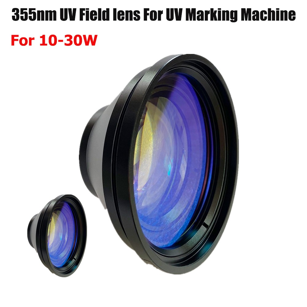 355nm UV Laser Lens Silica 110*110mm Field Lens For CRS 10-30W UV Laser Marking