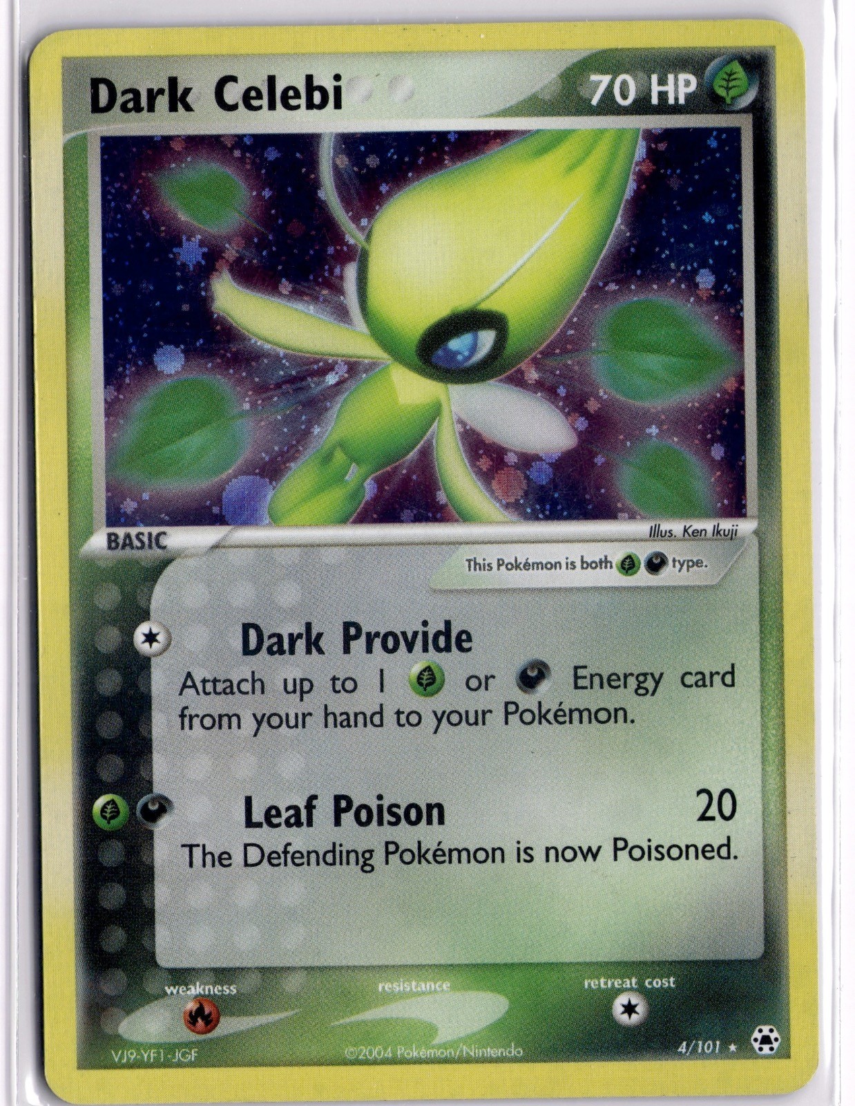 Dark Celebi 4/101 Holo Rare Hidden Legends Pokemon Holo Lightly Played Dark Celebi 4/101 Holo Rare Hidden Legends Pokemon Holo Lightly Played