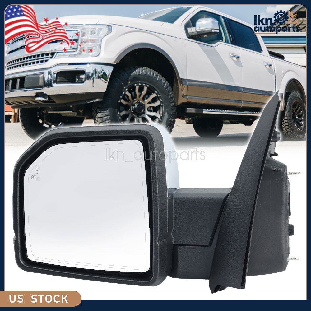 For 2015-2020 Ford F-150 Left Side Mirror Power/Signal/Blind Spot Camera Chrome
