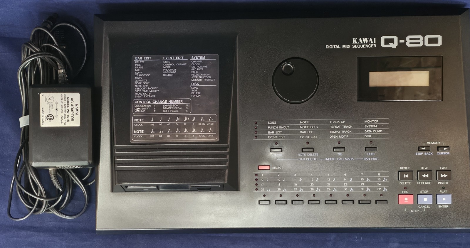 ​Vintage Kawai Q-80 Digital MIDI Sequencer Original Box [ Video shows operation]