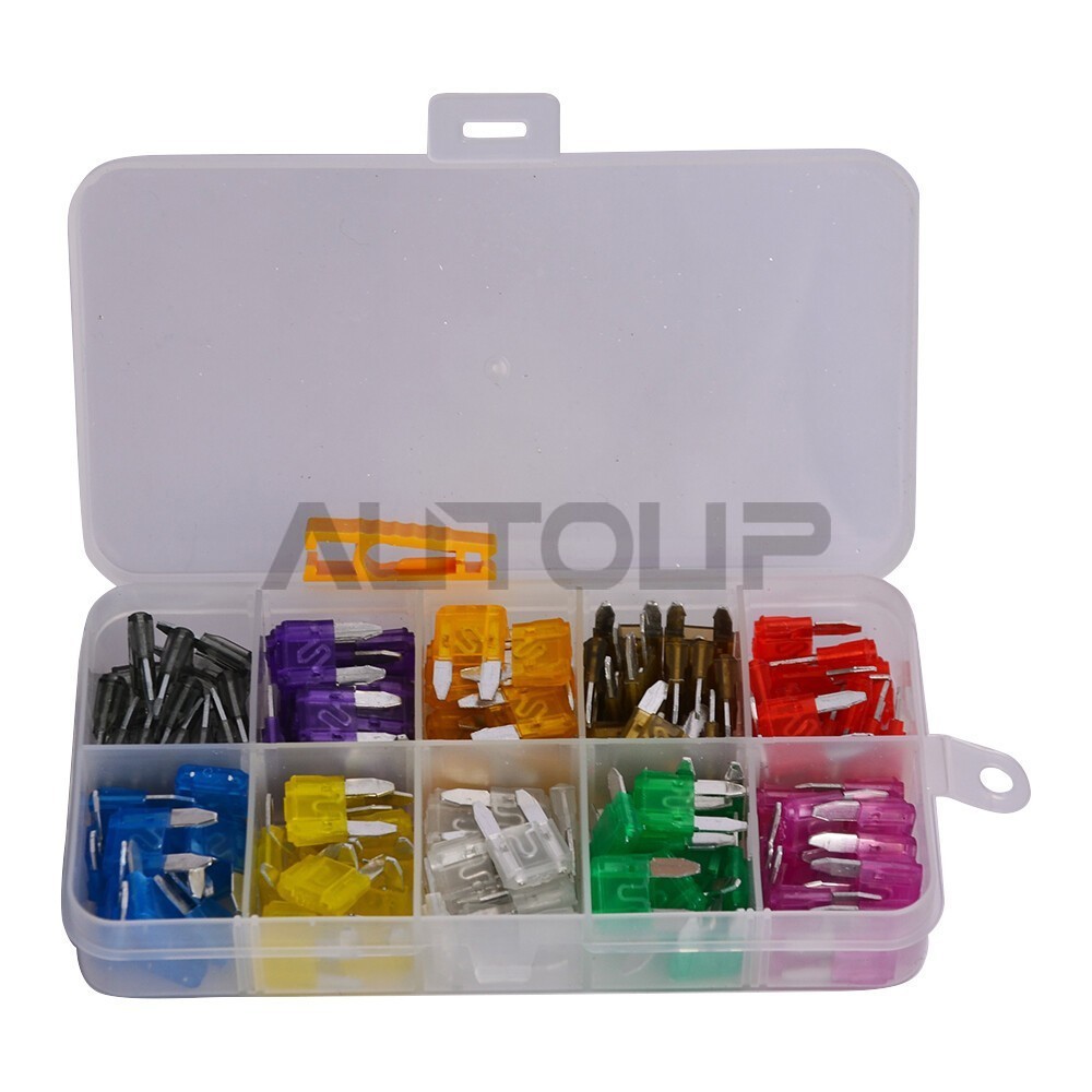 Auto Car Motorcycle SUV FUSES Kit APM ATM US 120pcs MINI Blade Fuse Assortment