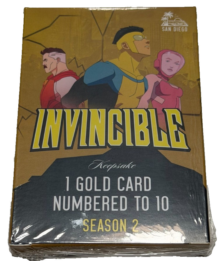 Invincible Season 2 Gold /10 Mystery Box Keepsake Invincible Season 2 Gold /10 Mystery Box Keepsake