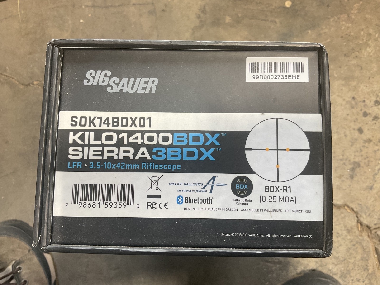 SIG SAUER SOK14BDX01 3.5-10X42mm Rifle Scope - Black New Open Box SIG SAUER SOK14BDX01 3.5-10X42mm Rifle Scope - Black New Open Box