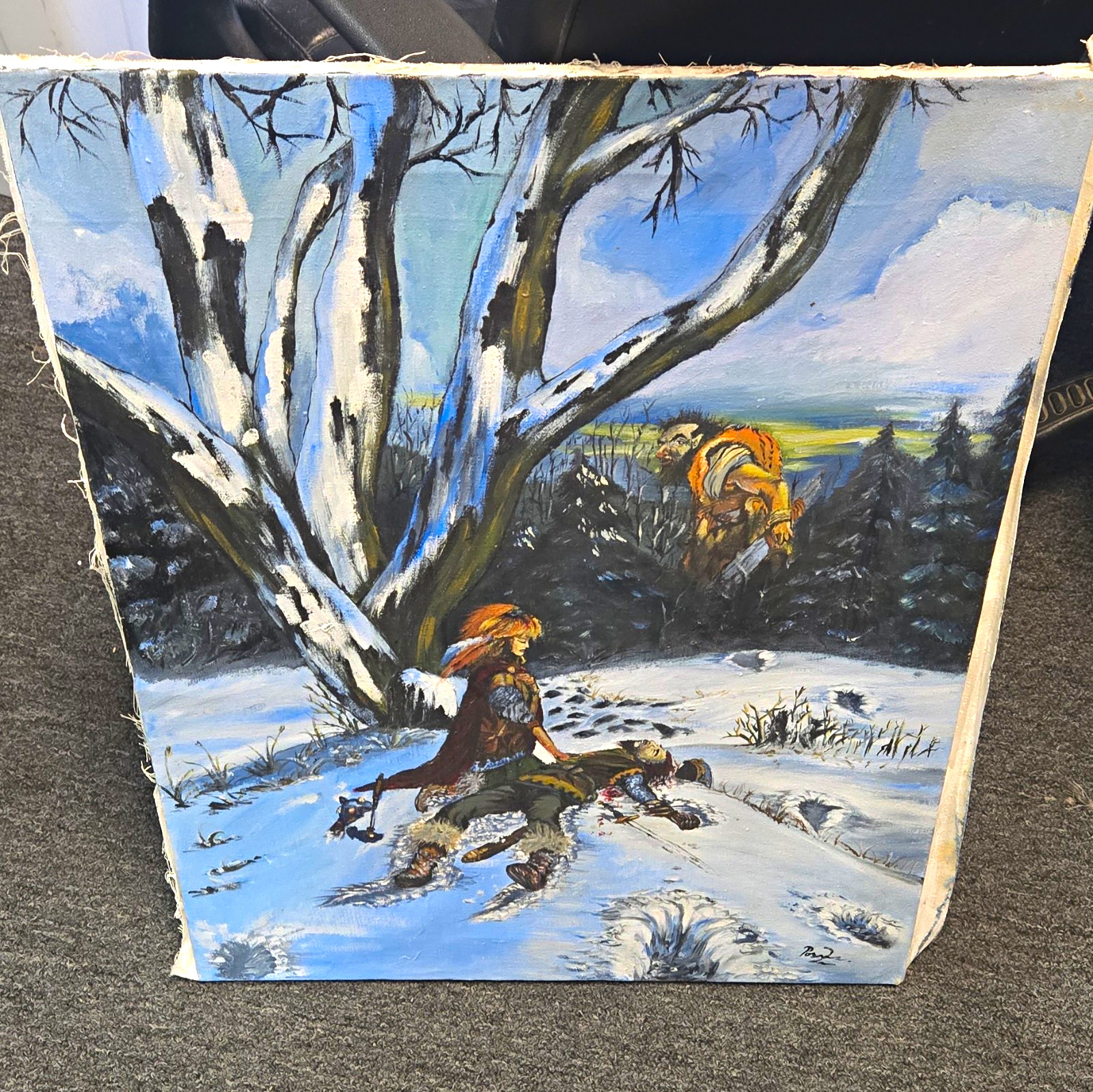 1988 Larry Elmore Oil Painting \