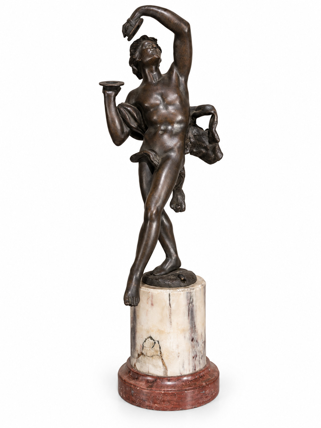 19th Century Italian Grand Tour Patinated Bronze Figure 19th Century Italian Grand Tour Patinated Bronze Figure