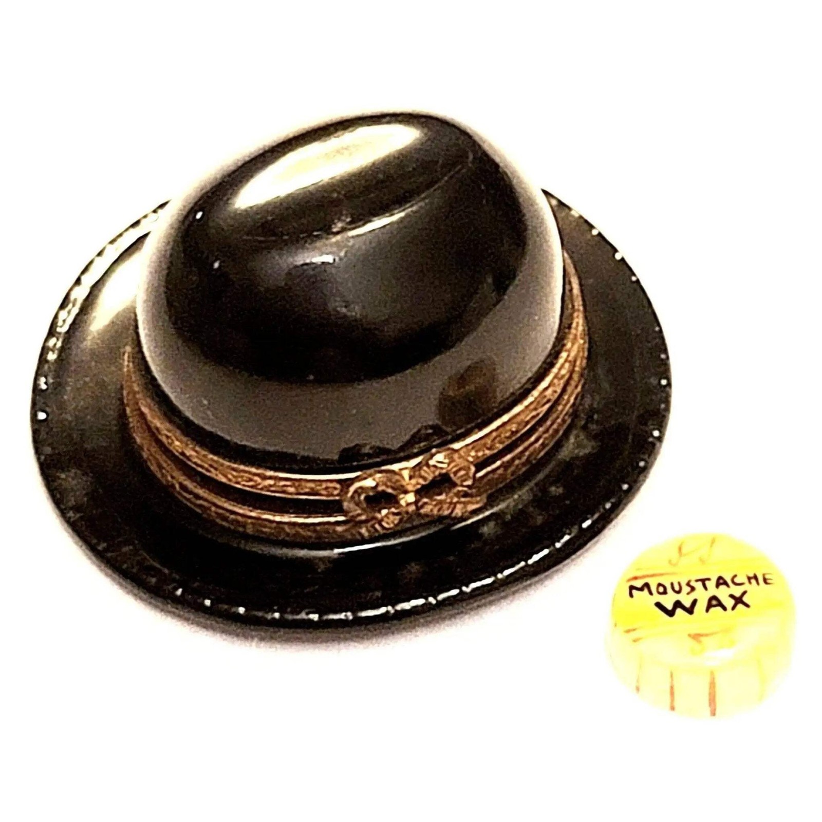 Elegant Limoges Hat Figurine for Collectors