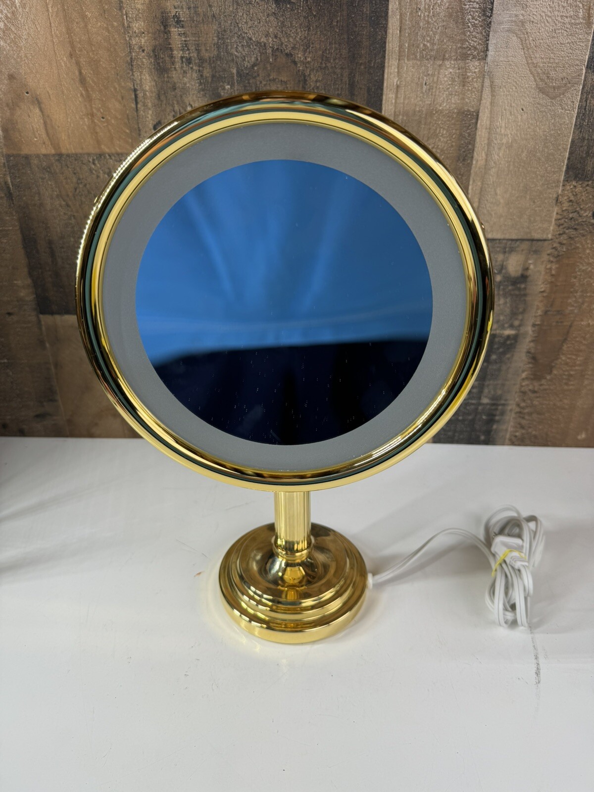 Vintage 1998 99  Mirror Vanity Solid Heavy Bronze KIMBALL & YOUNG Flip