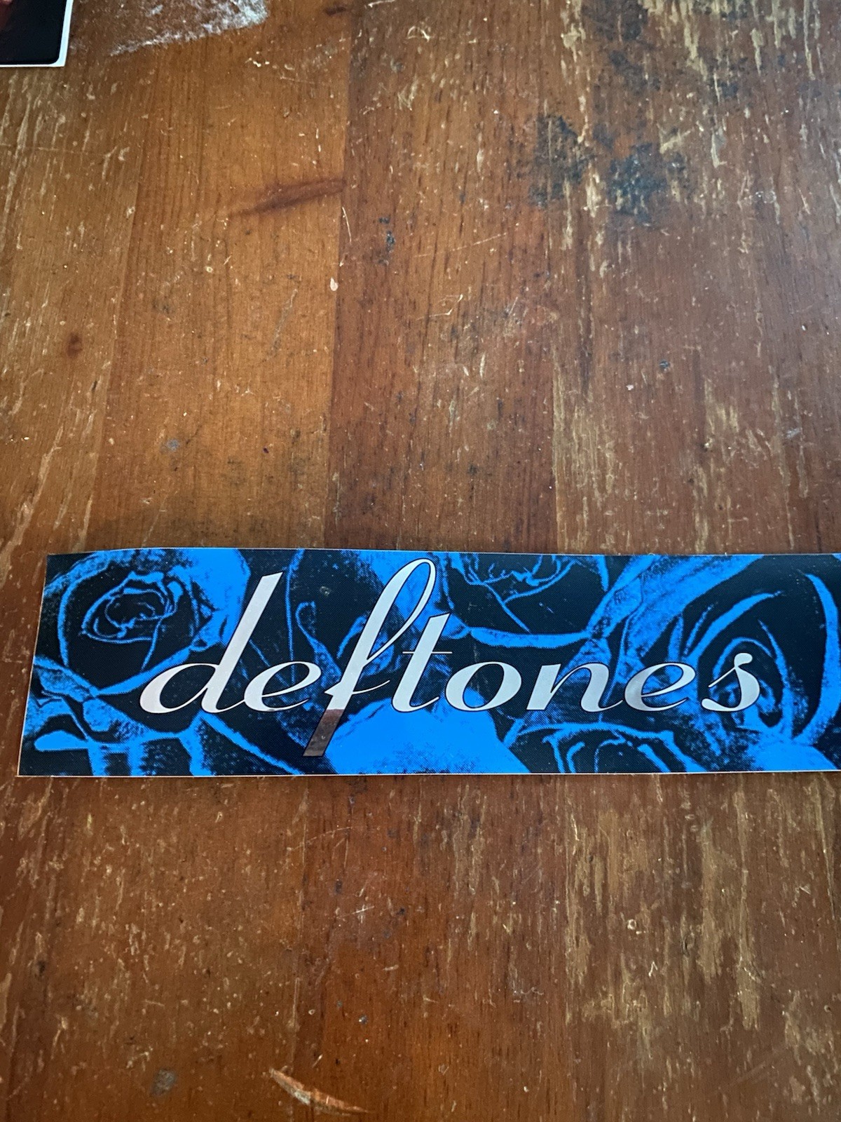 Deftones Blue/Black/Silver Promo Vinyl Sticker S/T Self Titled 2003