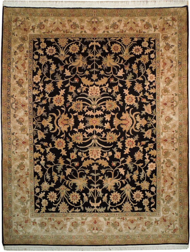 8x10' Black Chobi Peshawar Rug 18588 8x10' Black Chobi Peshawar Rug 18588