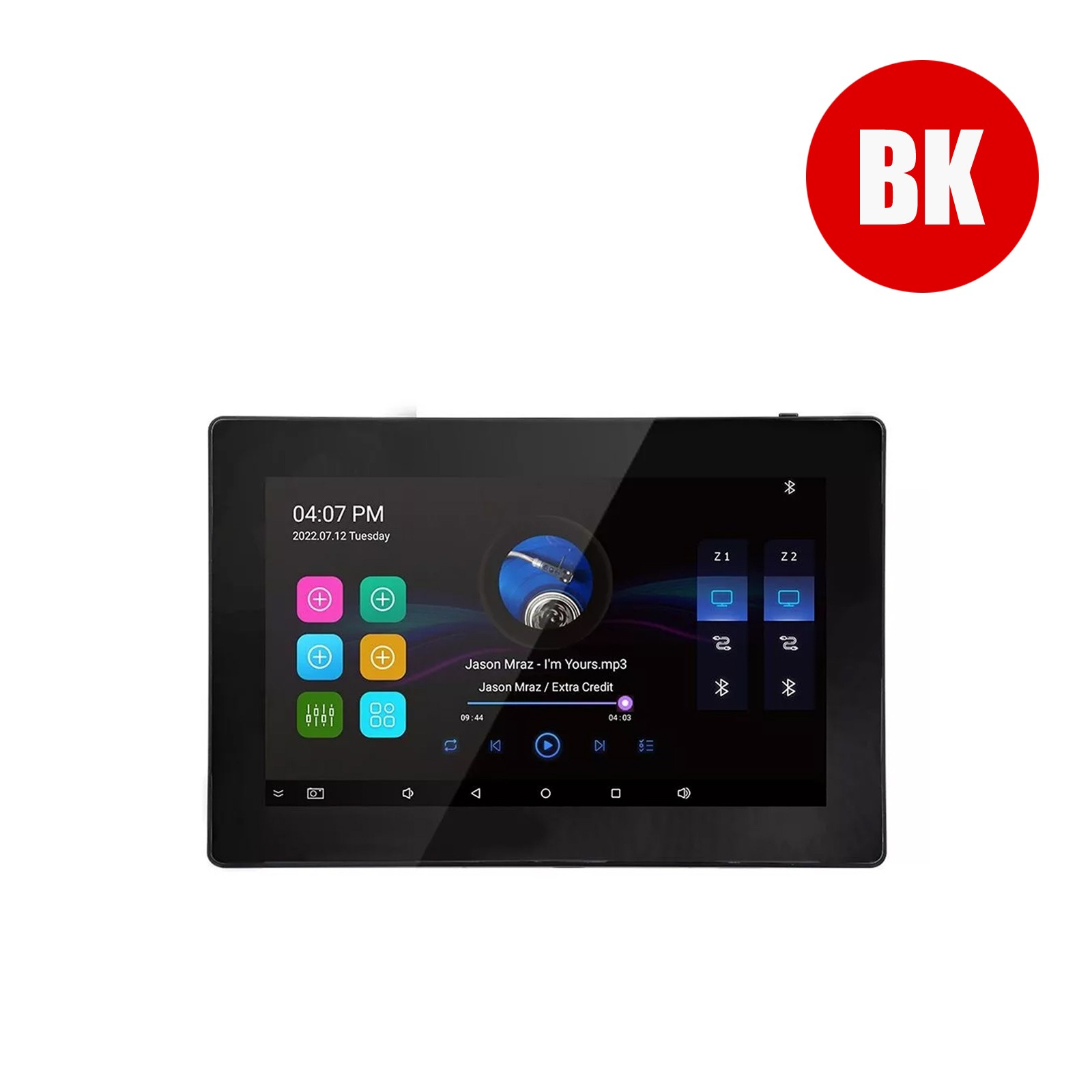 7'' IPS Touch Screen in wall Amplifier Subwoofer Support Music WIFI Bluetooth