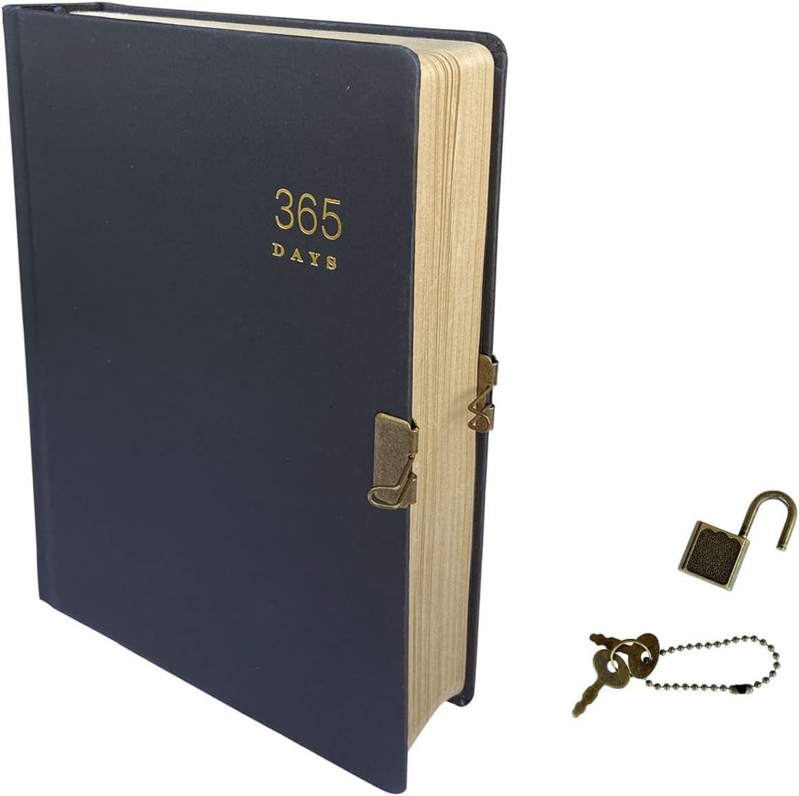 XIAMUY Vintage 365 Journal With Lock And Key, A5 Blank Page Diary For Women Men, XIAMUY Vintage 365 Journal With Lock And Key, A5 Blank Page Diary For Women Men,