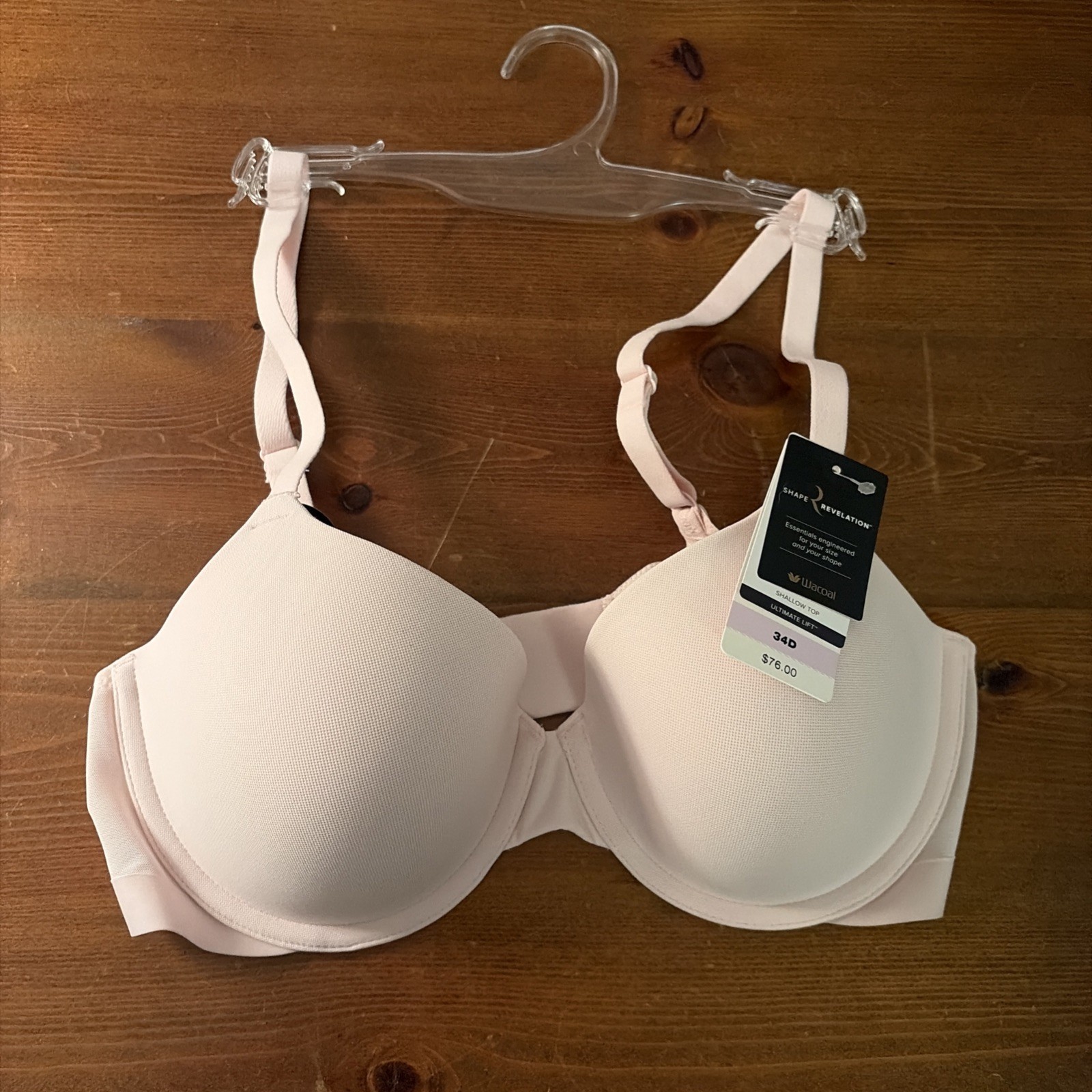 WACOAL Shape Revelation Underwire T-Shirt Bra 34D NWT WACOAL Shape Revelation Underwire T-Shirt Bra 34D NWT