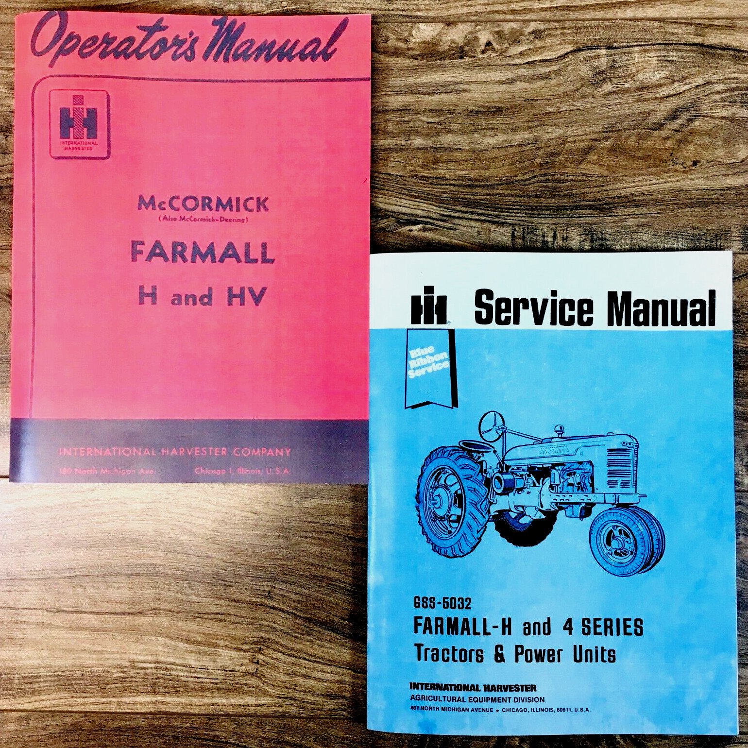 Farmall H Hv Tractor Service Manual Operators Owners Shop Repair Workshop Set