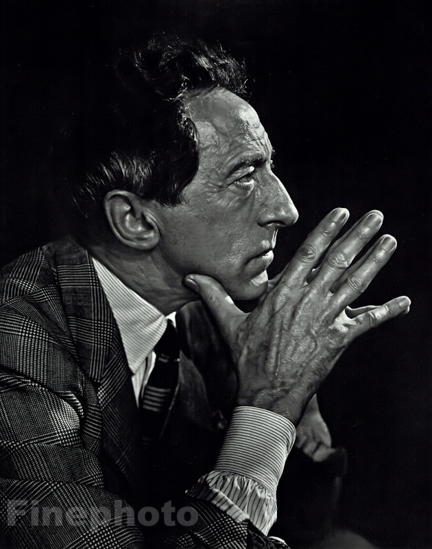 1949/59 Vintage JEAN COCTEAU French Artist Poet Theatre By KARSH Photo Art 12x16