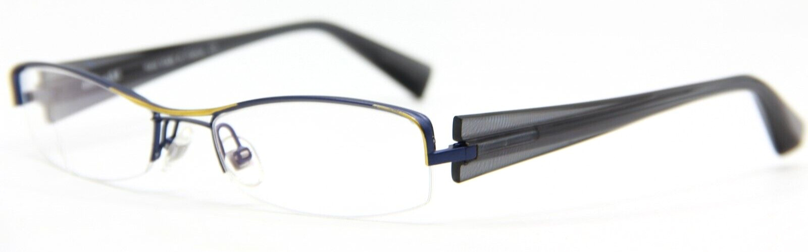 NEW RARE VINTAGE ALAIN MIKLI AL 0656 0034 BLUE EYEGLASSES AUTHENTIC FRAME 54-18