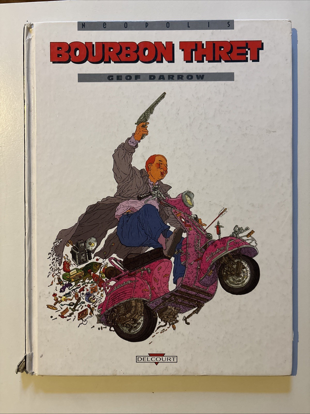 Bourbon Thret With Geof Darrow Art Inside Illustration Rare HTF Bourbon Thret With Geof Darrow Art Inside Illustration Rare HTF