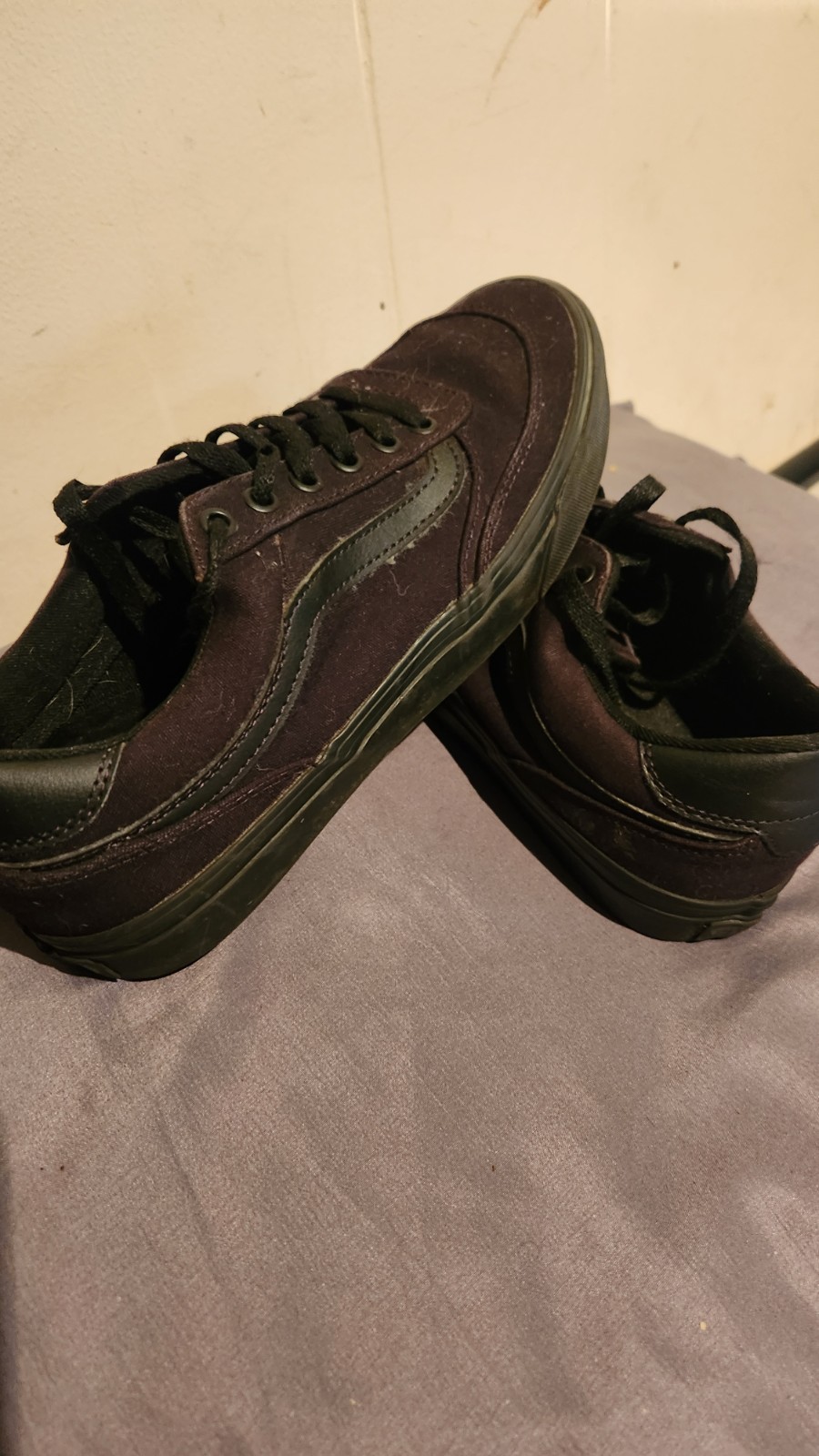 Womens Size 9.5 - Vans Old Skool BlacK Brooklyn LS Womens Size 9.5 - Vans Old Skool BlacK Brooklyn LS