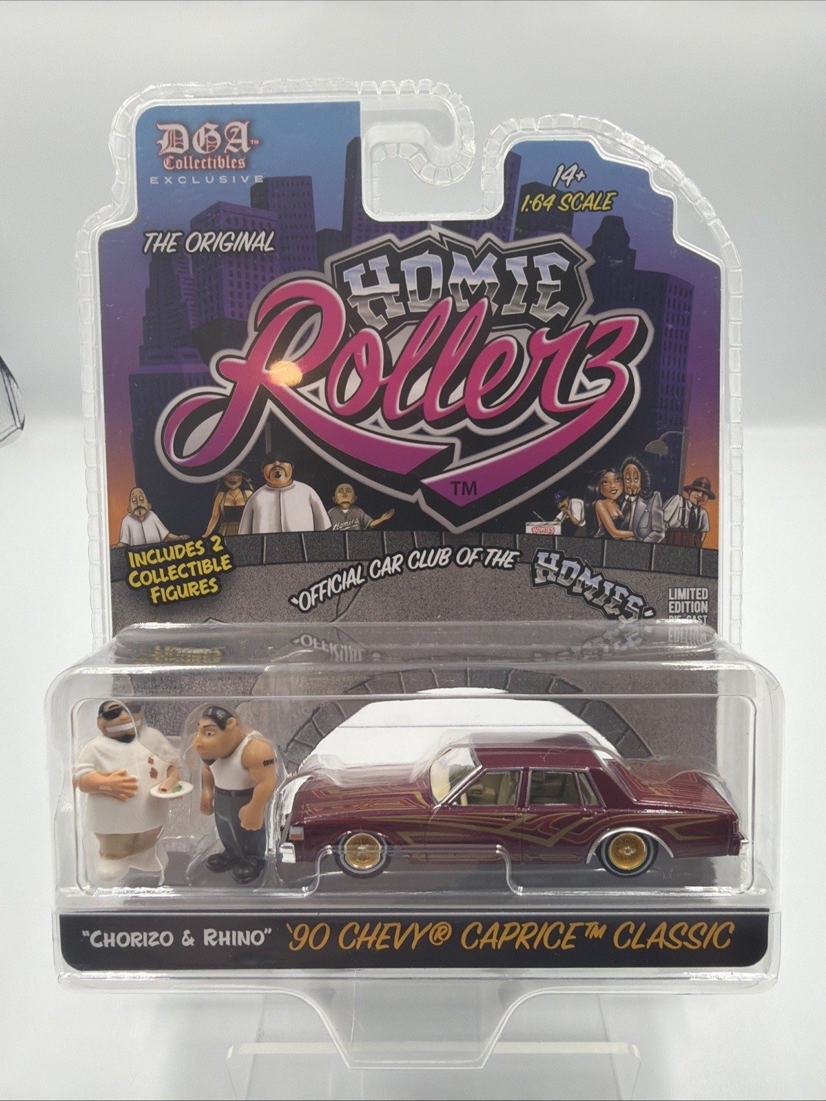 GreenLight Homie Rollerz 1990 Chevy Caprice Classic Chorizo Rhino 1:64 DGA