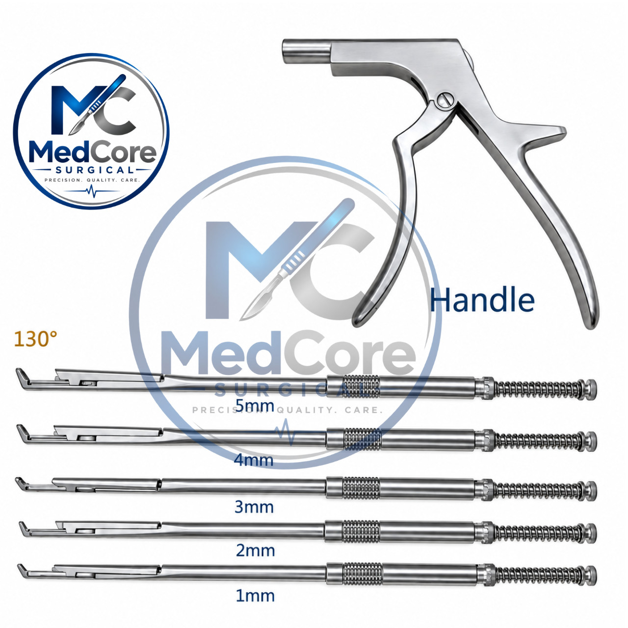 Interlaminar Kerrison Rotating Rongeur Set Spine Surgery Orthopedic Instruments