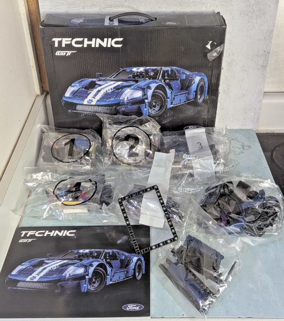 LEGO 6425769 Technic 2022 Ford GT 42154 Car Model Kit Box Open - Bags SEALED LEGO 6425769 Technic 2022 Ford GT 42154 Car Model Kit Box Open - Bags SEALED