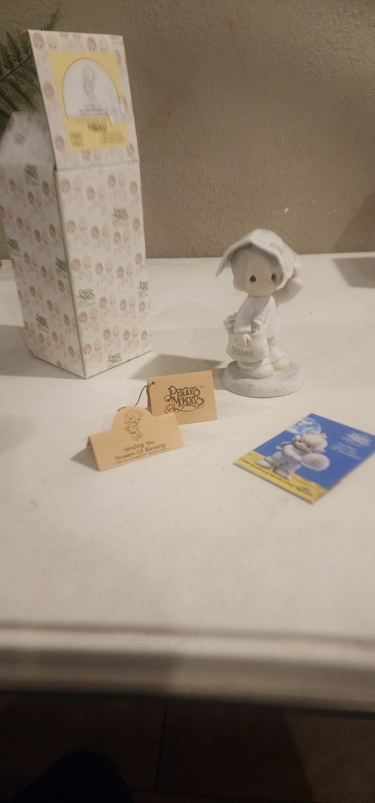 Precious Moments Porcelain Sending You Showers Of Blessings retired Precious Moments Porcelain Sending You Showers Of Blessings retired