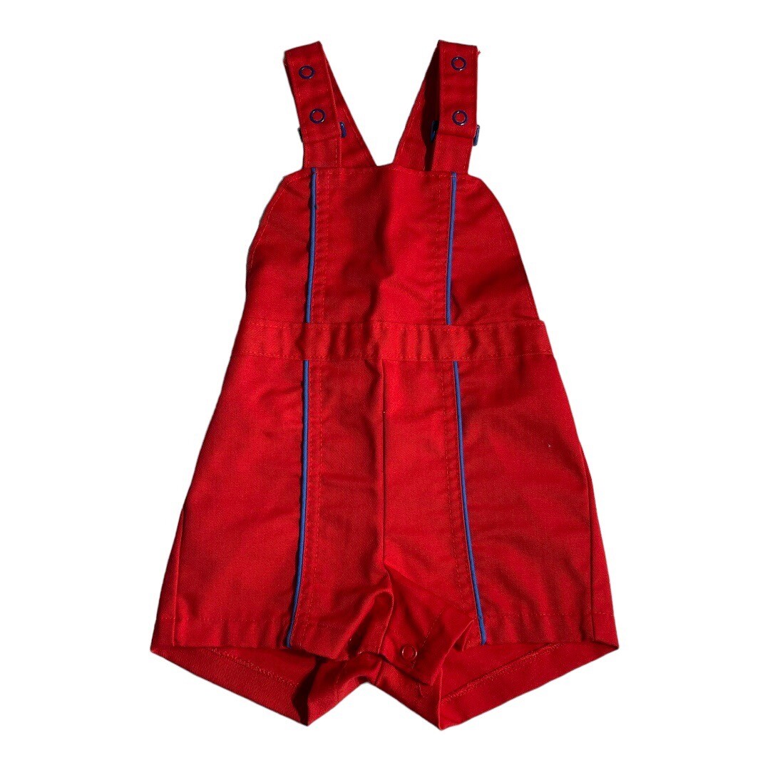 Vintage Carters Romper Baby 24 Months Sailor Red Outfit Infant OnePiece Overalls