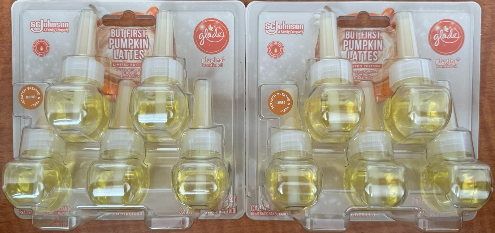 10 Glade PlugIns But First Pumpkin Spice Lattes Limited Fall-Winter Oil Refills 10 Glade PlugIns But First Pumpkin Spice Lattes Limited Fall-Winter Oil Refills