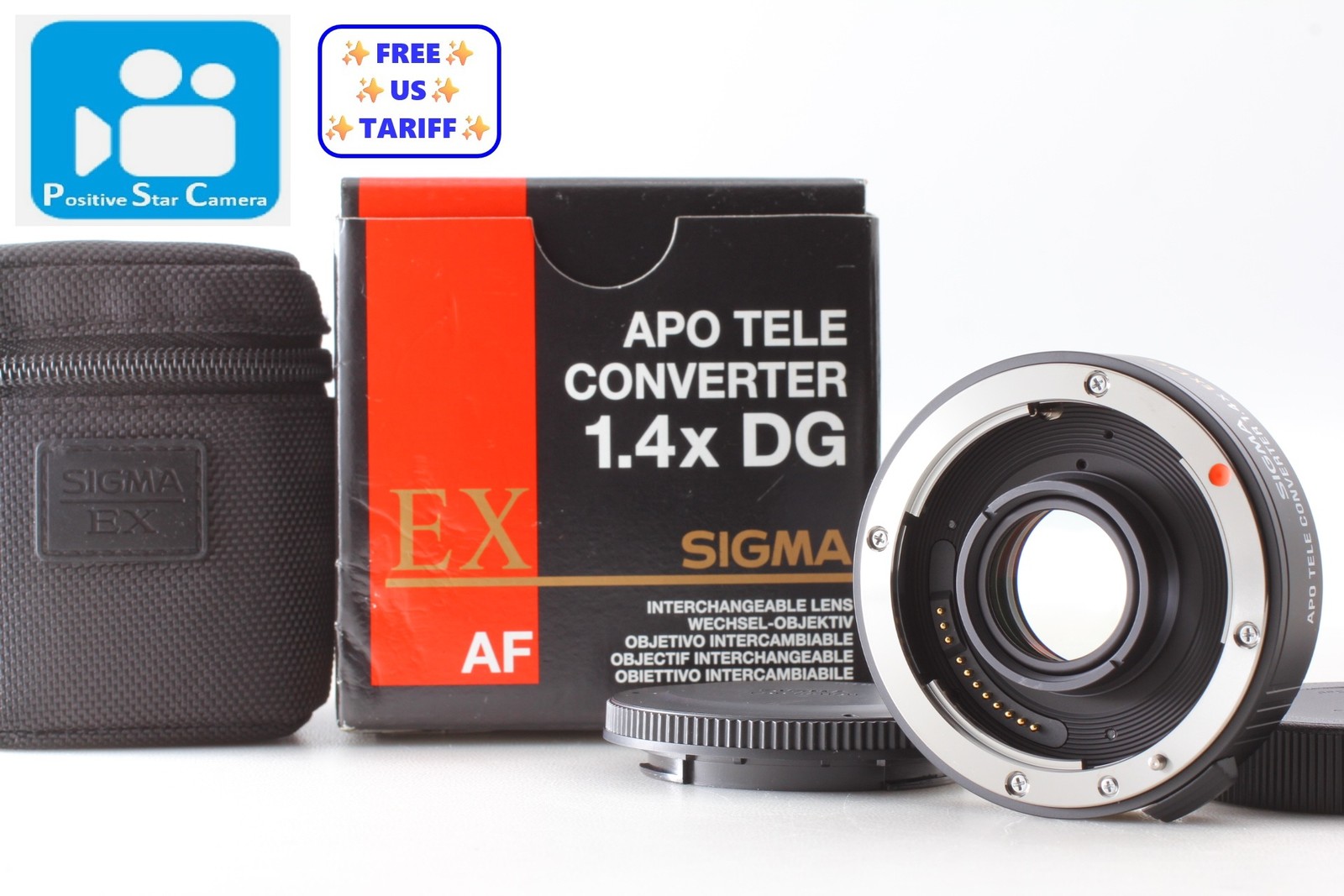 🎦👀✨Almost Unused✨ Sigma AF 1.4X Teleconverter APO EX DG For Canon EOS EF