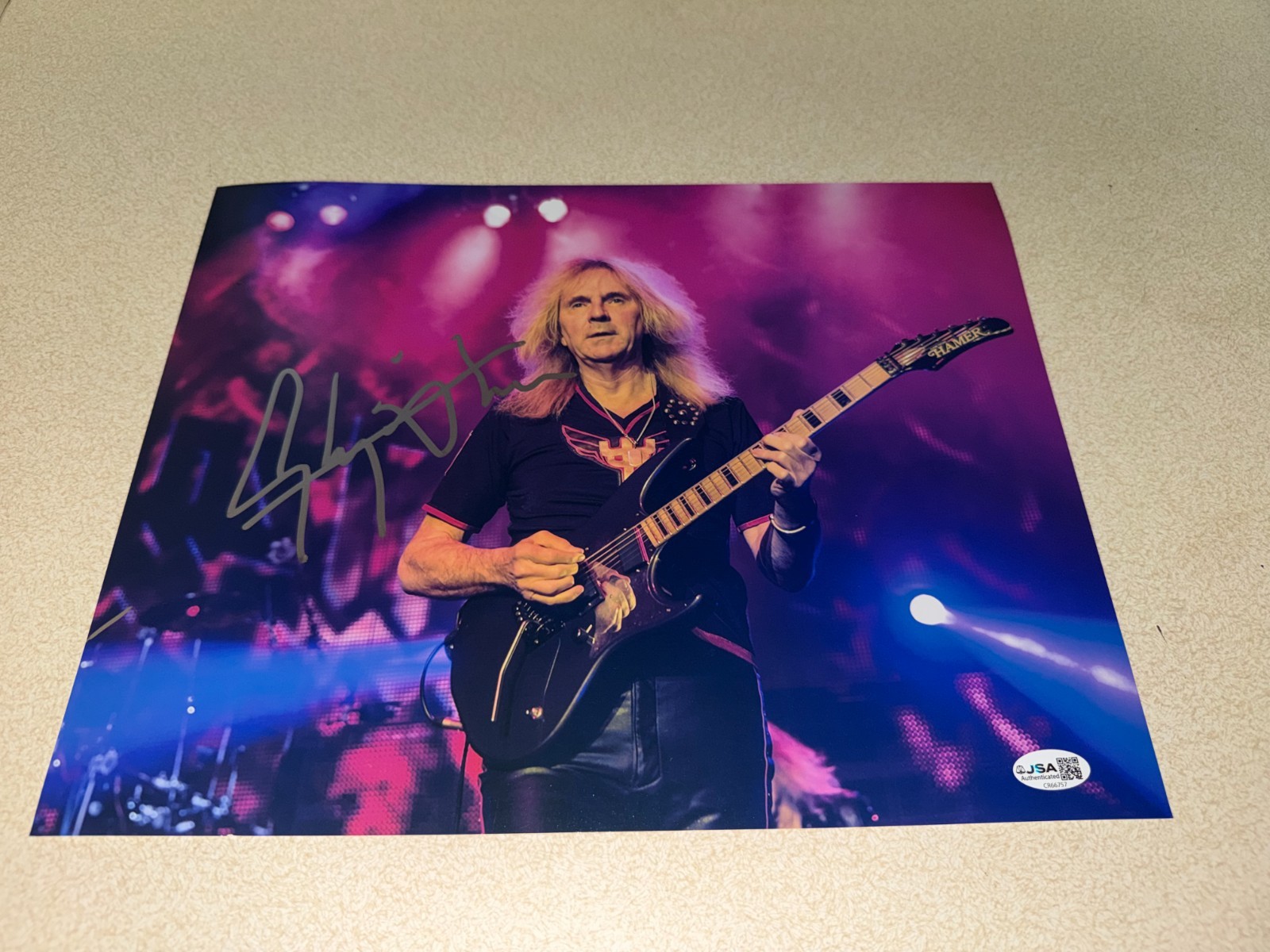 Glenn Tipton Signed 11x14 Photo Judas Priest Legendary Guitarist RNR HOF JSA #2