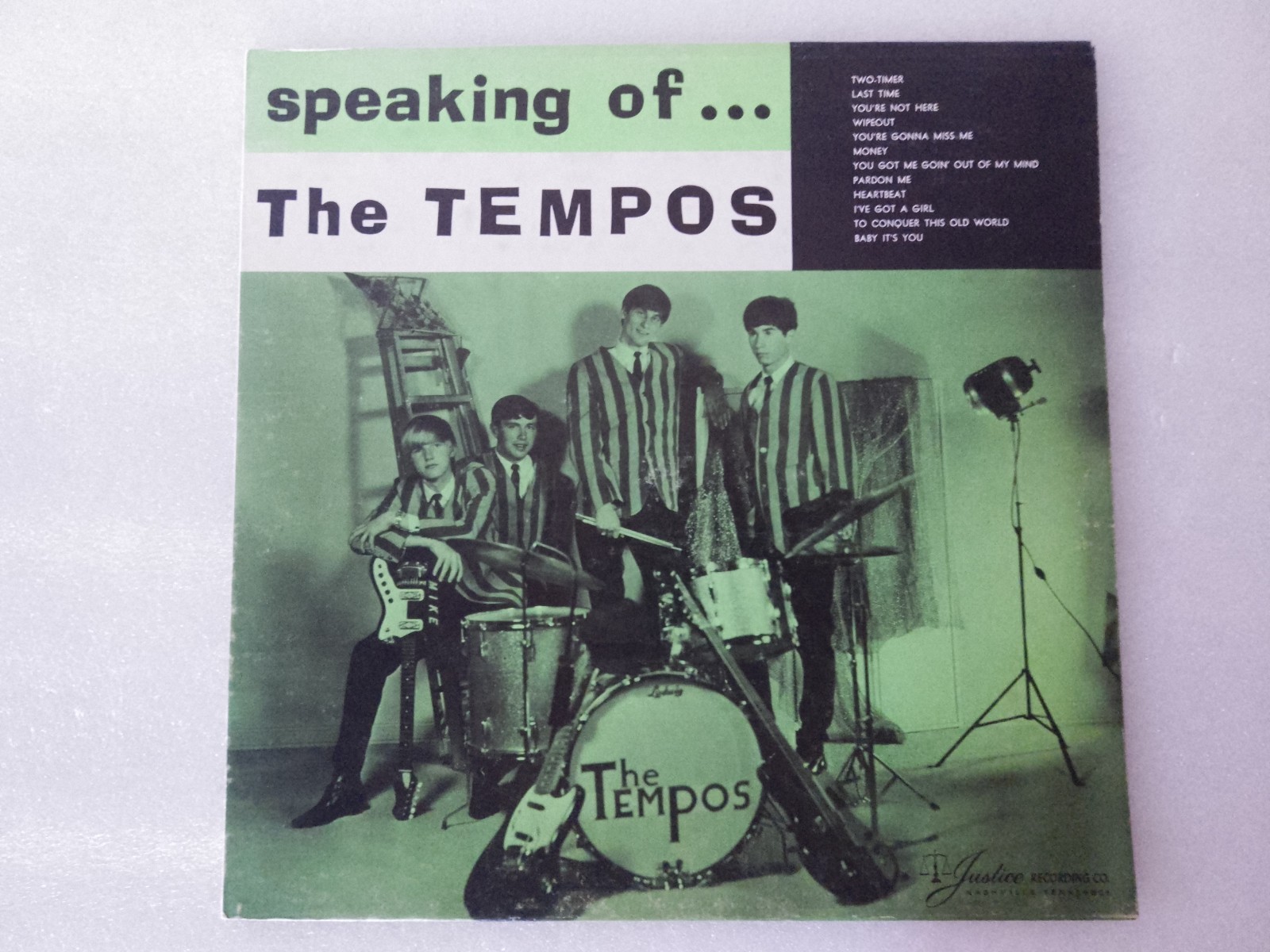 The Tempos  Speaking of...   LP 1966 J-LP-104 Justice - Teen Moody Garage Scarce