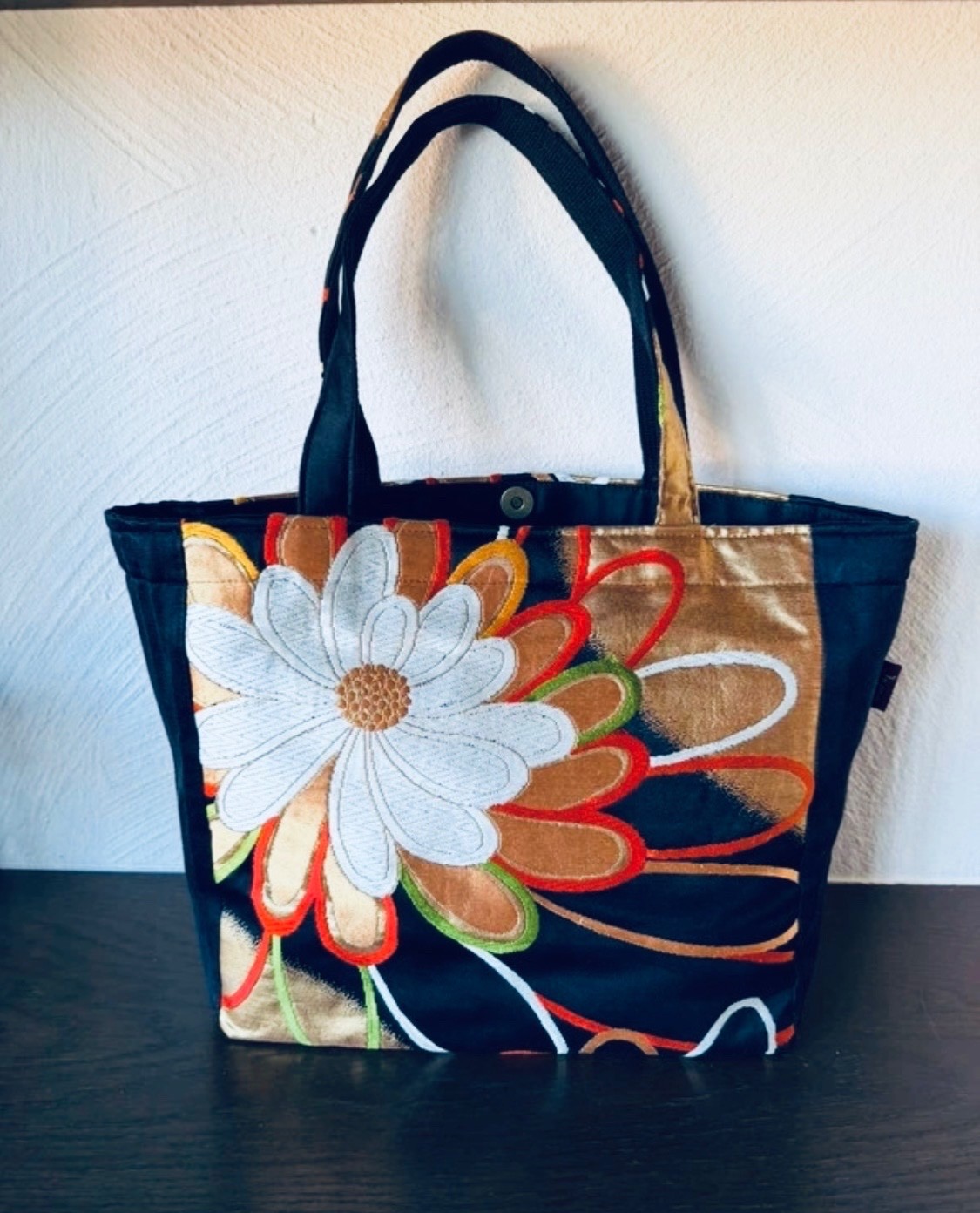 Japan Upcycled Vintage Kimono Obi Handbag Retro Japanese Style Tote Purse