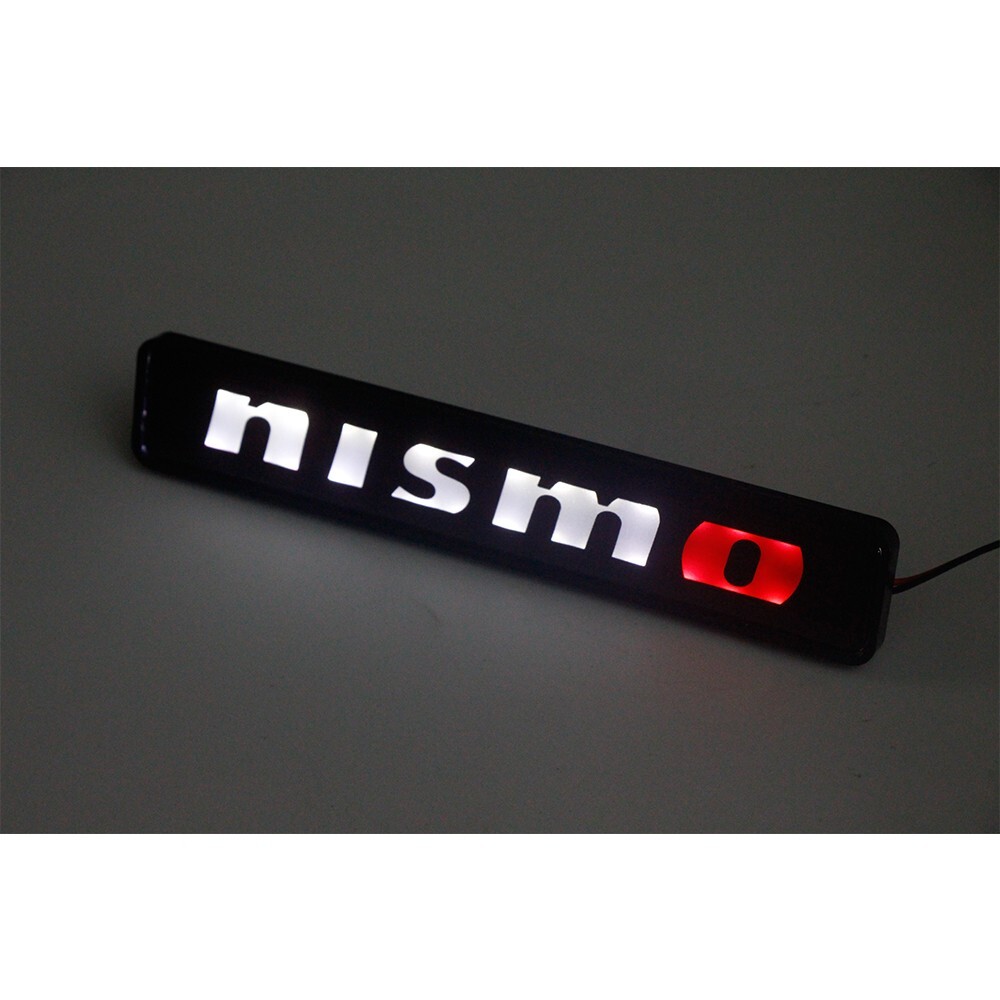 NISMO Glowing LED Grill Emblem 165 × 30mm (6.50 x 1.18 inch) Illumination Japan