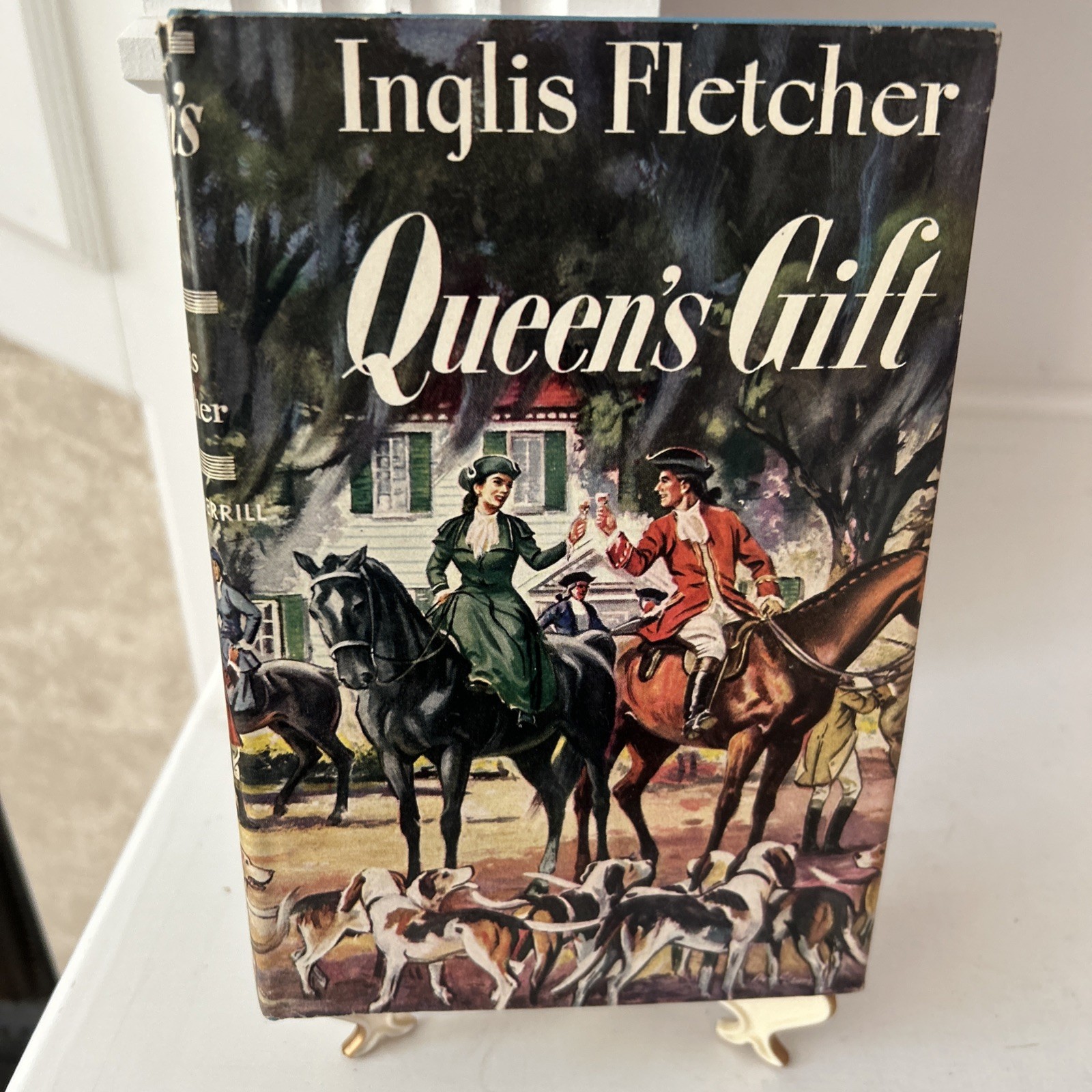 Vintage Queen’s Gift by Inglis Fletcher Hardcover 1952 Vintage Queen’s Gift by Inglis Fletcher Hardcover 1952