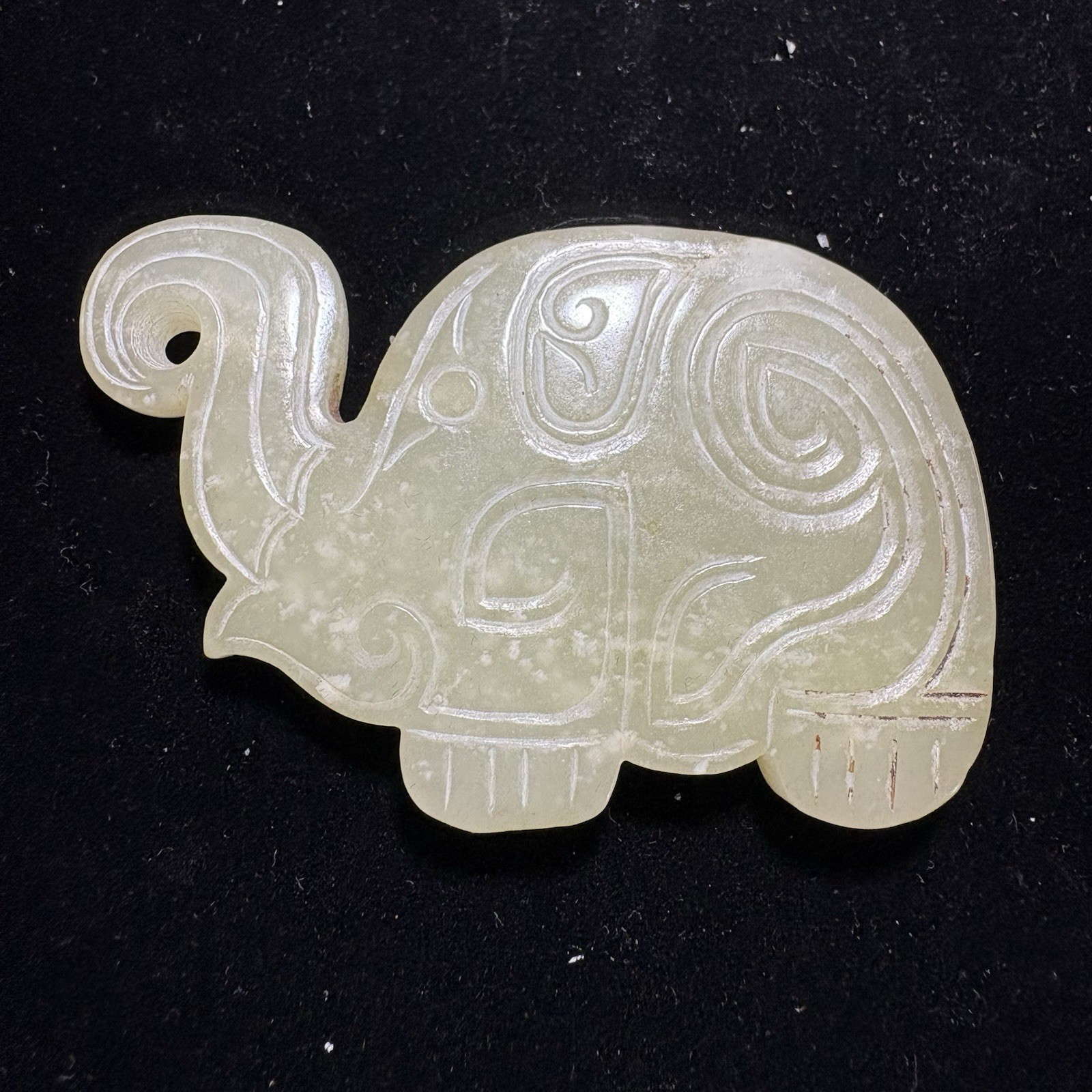Old Chinese Hetian jade Plaque Pendant