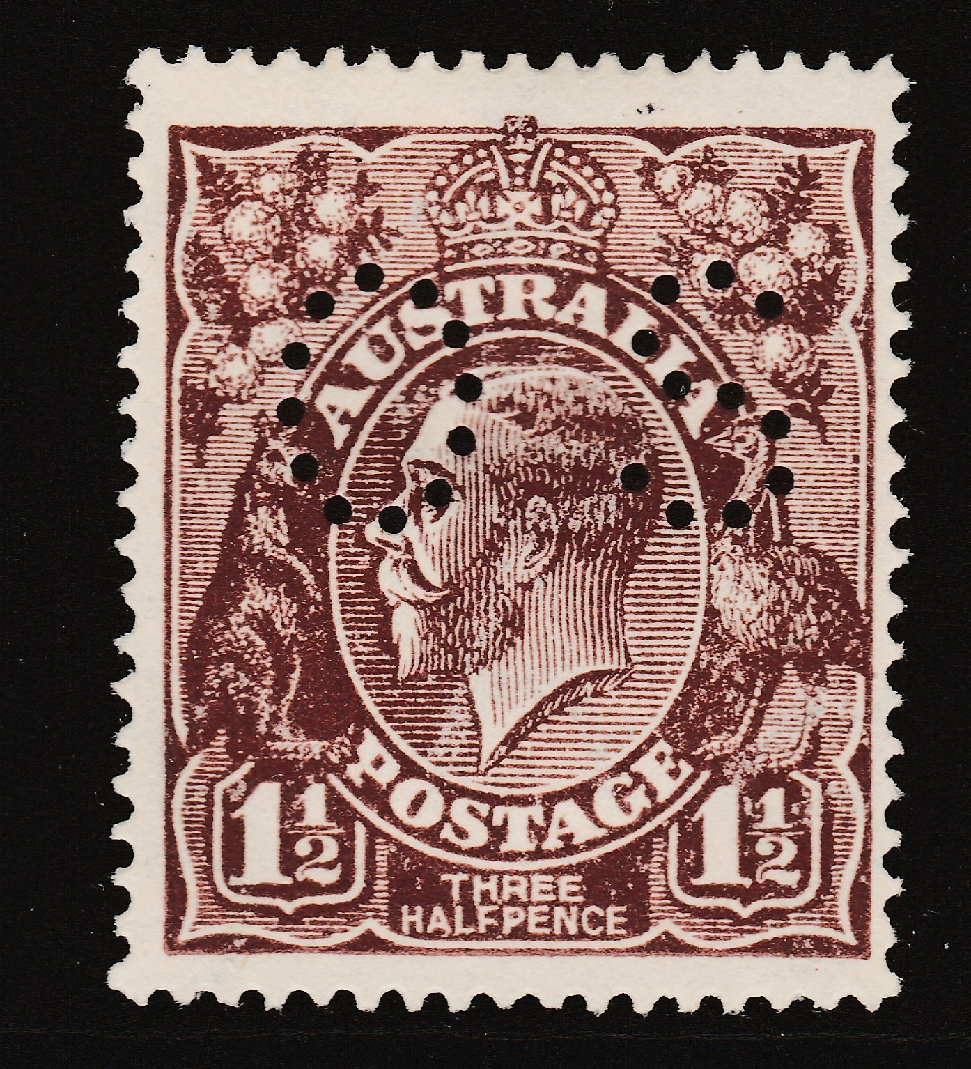 1919 KGV 1½d 1919 KGV 1½d