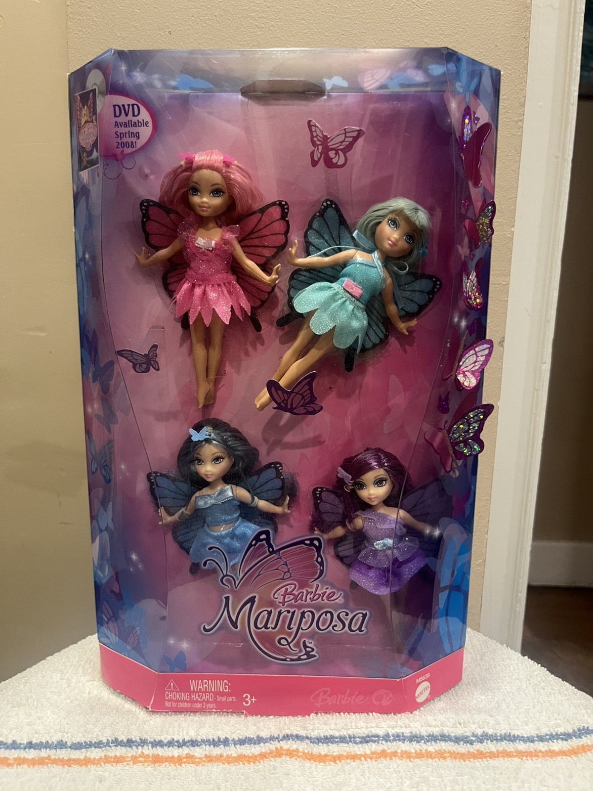 Barbie Fairytopia Mariposa Fairy-ettes Mini Fairies 4 Colorful Fairies Set 2007 Barbie Fairytopia Mariposa Fairy-ettes Mini Fairies 4 Colorful Fairies Set 2007