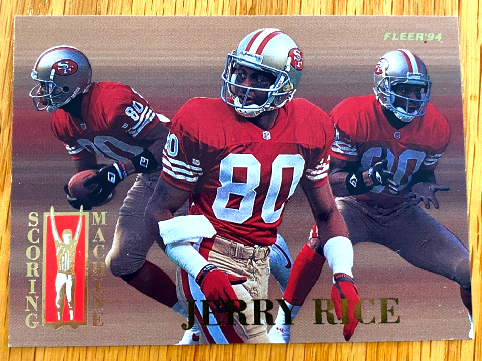 1994 Fleer Jerry Rice #13 SCORING MACHINES Insert - GOAT