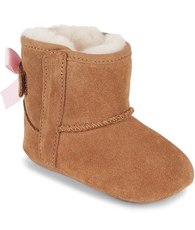 NEW UGG JESSE BOW II BOOTIES CHESTNUT CRIB TODDLER ORIG 1018452I Size 0/1 NEW UGG JESSE BOW II BOOTIES CHESTNUT CRIB TODDLER ORIG 1018452I Size 0/1