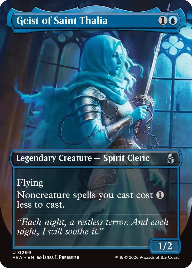 MTG FRA U Geist of Saint Thalia (Borderless) #299 NM MTG FRA U Geist of Saint Thalia (Borderless) #299 NM