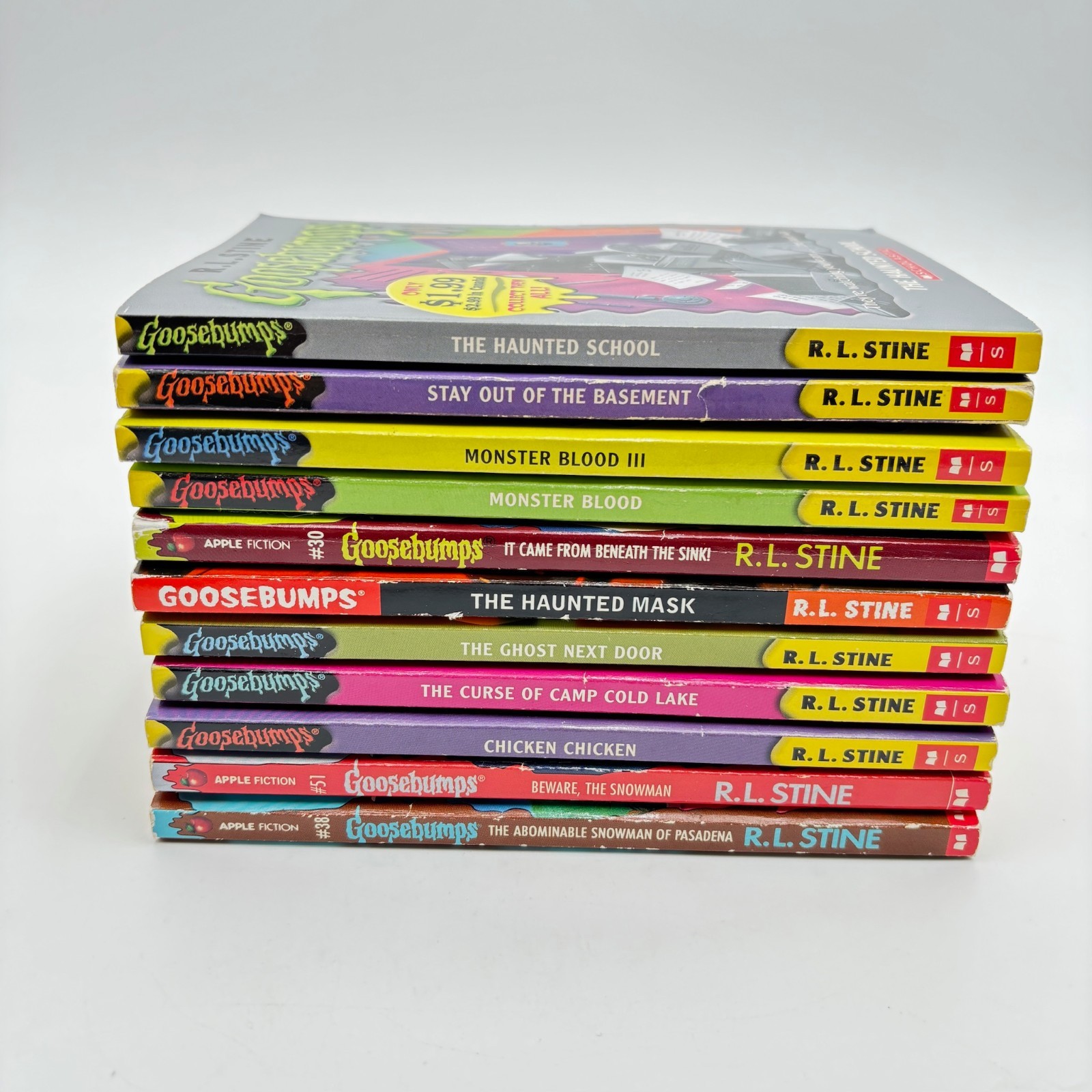 Goosebumps R.L. Stine Scholastic Book Lot of 11 Vintage Horror Paperbacks
