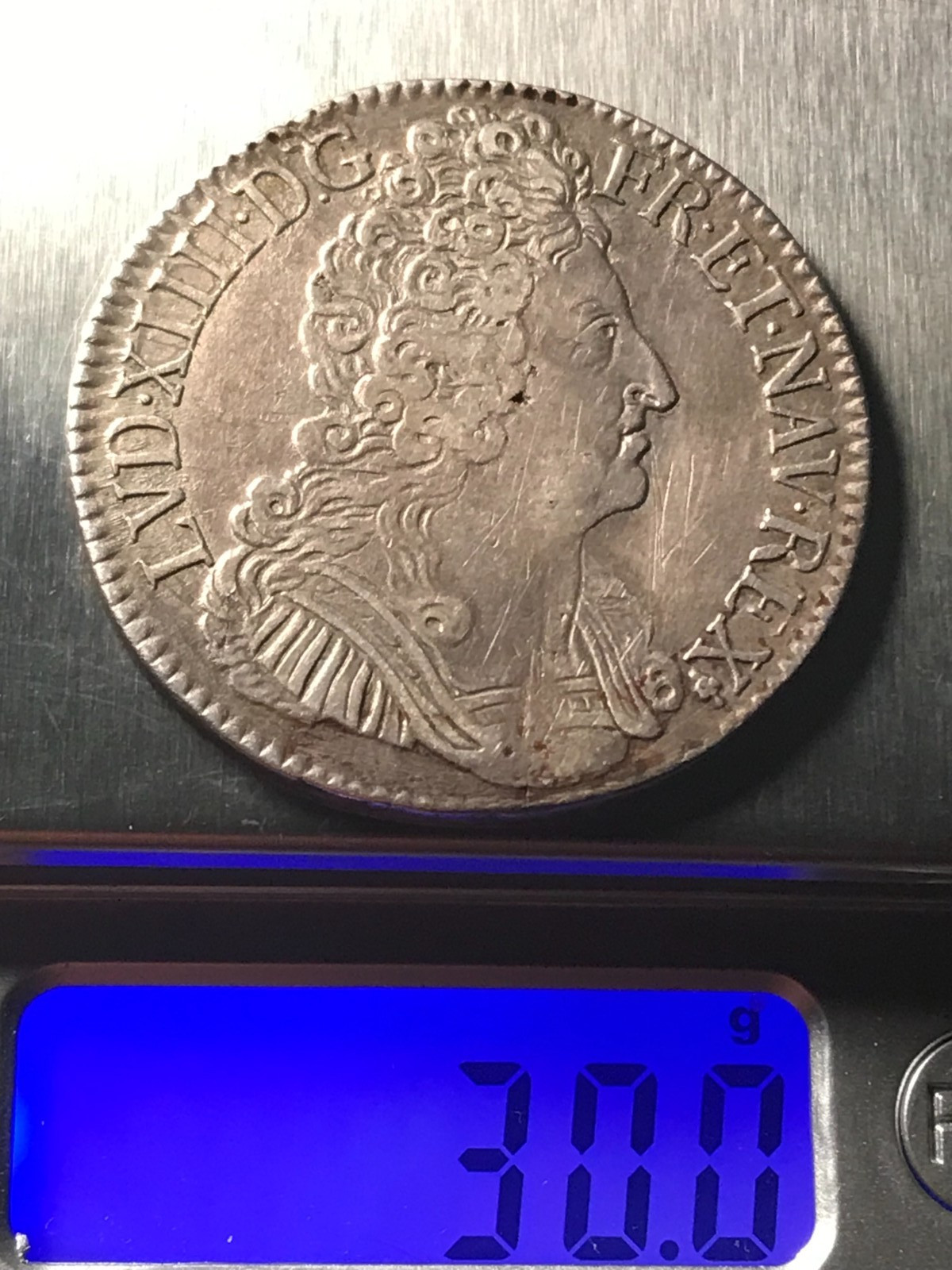 France 1709 Louis XIV Ecu 3 crowns France 1709 Louis XIV Ecu 3 crowns