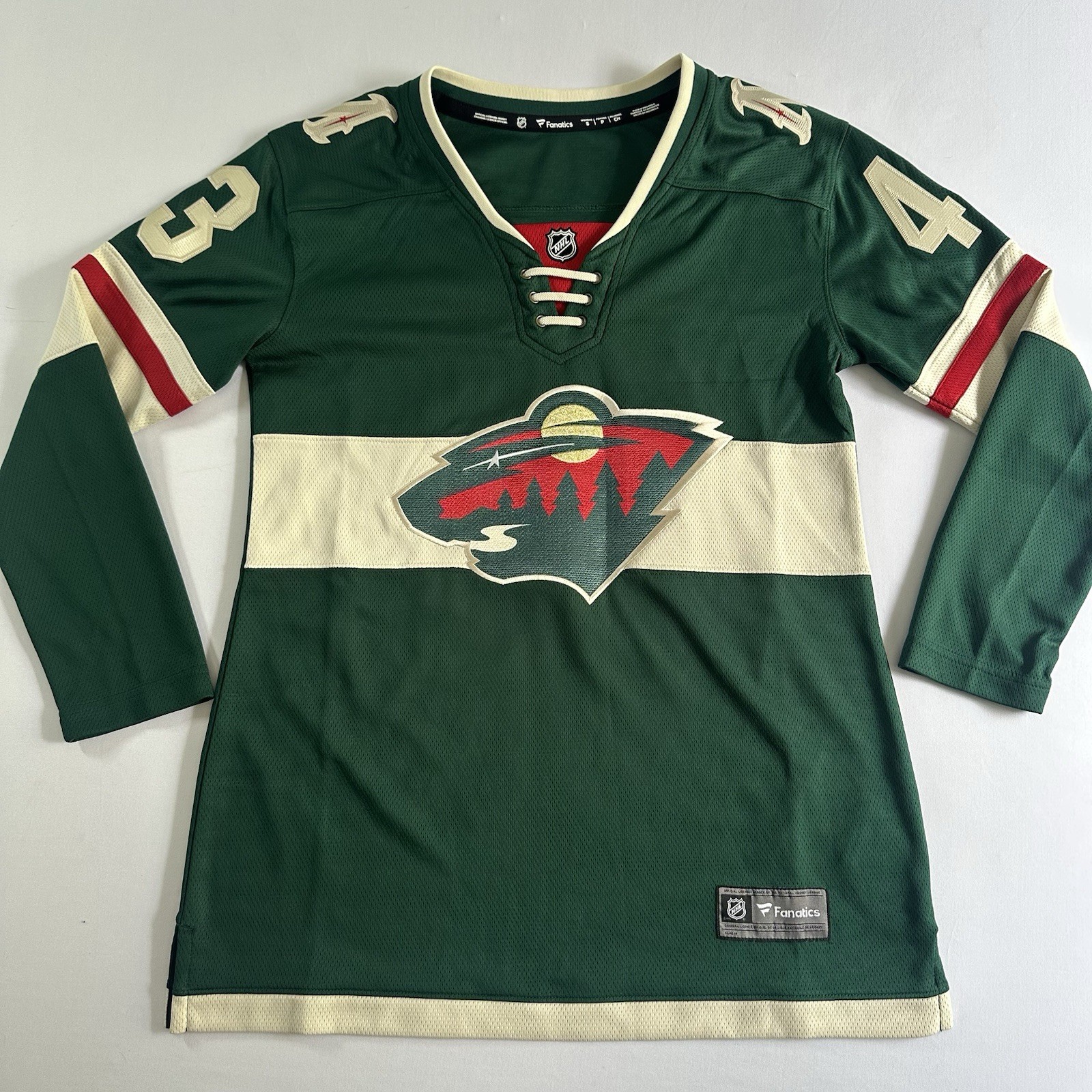 Quinn Hughes #43 Minnesota Wild Fanatics Breakaway Jersey Women\'s Small NWOT