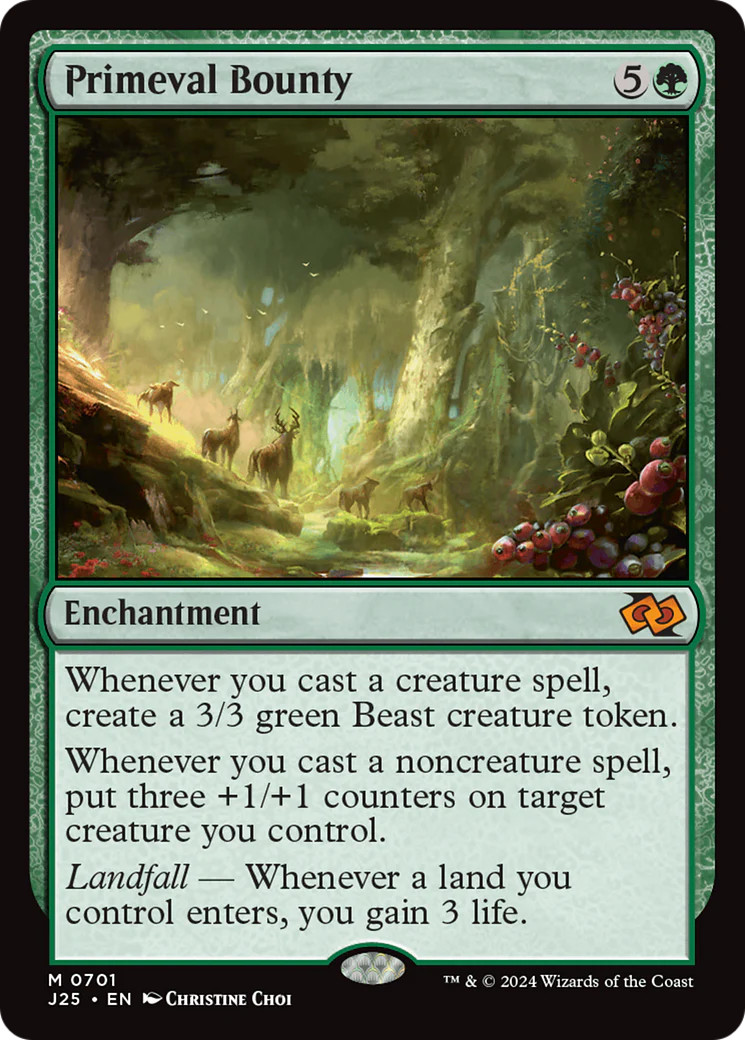 MTG Primeval Bounty [Foundations Jumpstart] Near Mint Magic