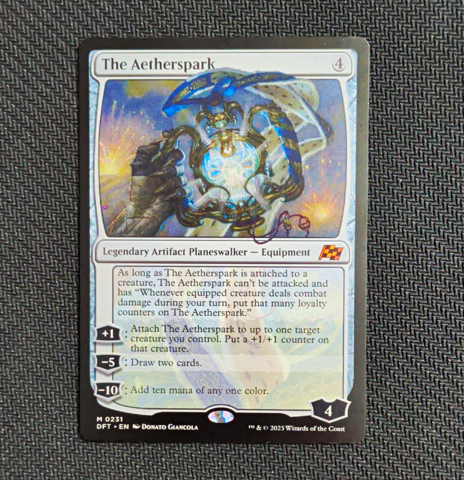 Wizards of the Coast MTG The Aetherspark DFT 0231 English Legendary Wizards of the Coast MTG The Aetherspark DFT 0231 English Legendary